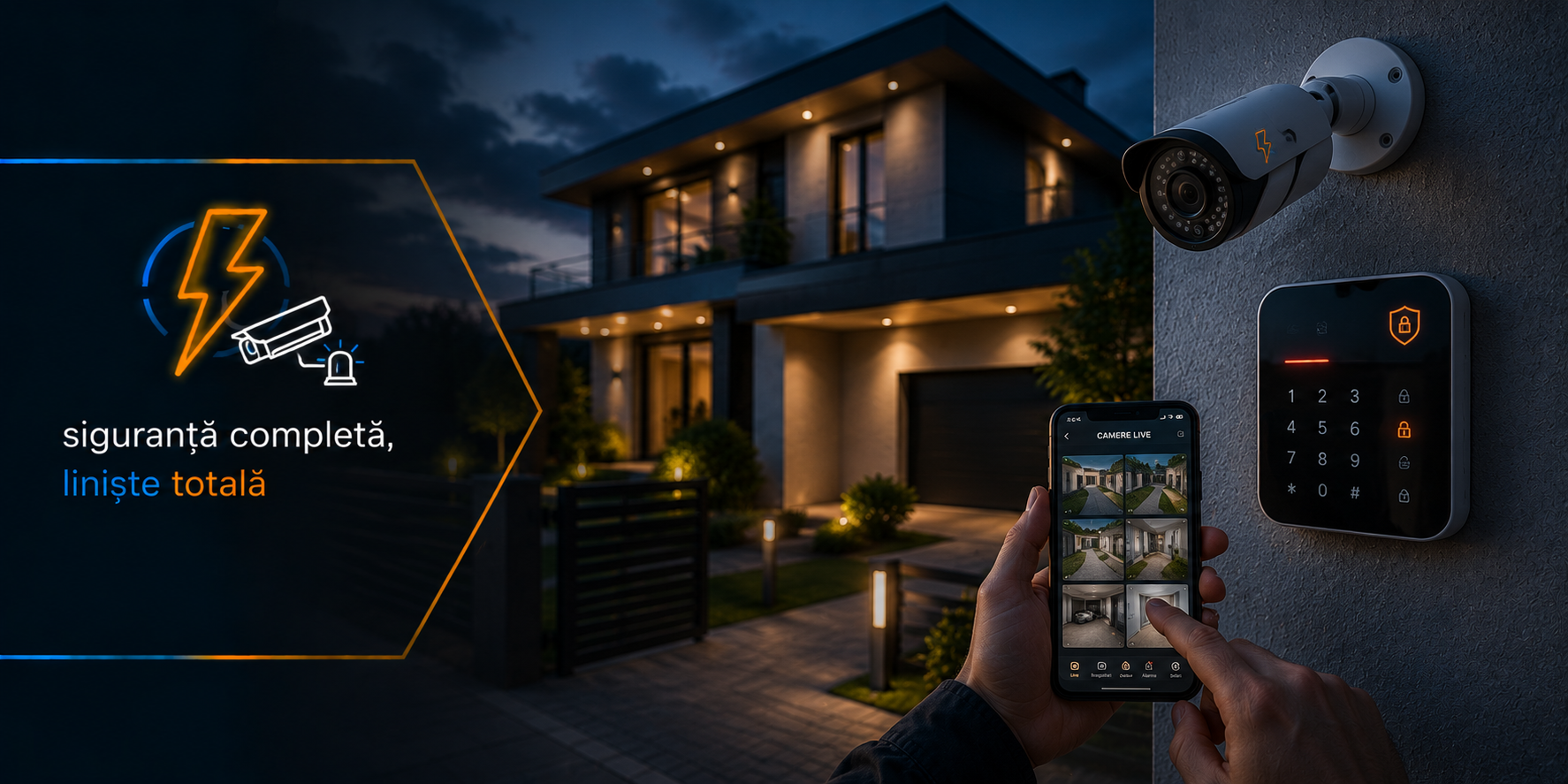 Instalatii camere de supraveghere si sisteme de alarma